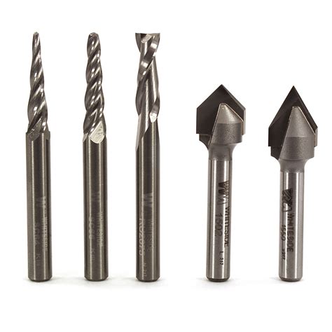 Whiteside CNC Router Bit Starter Set, 5.